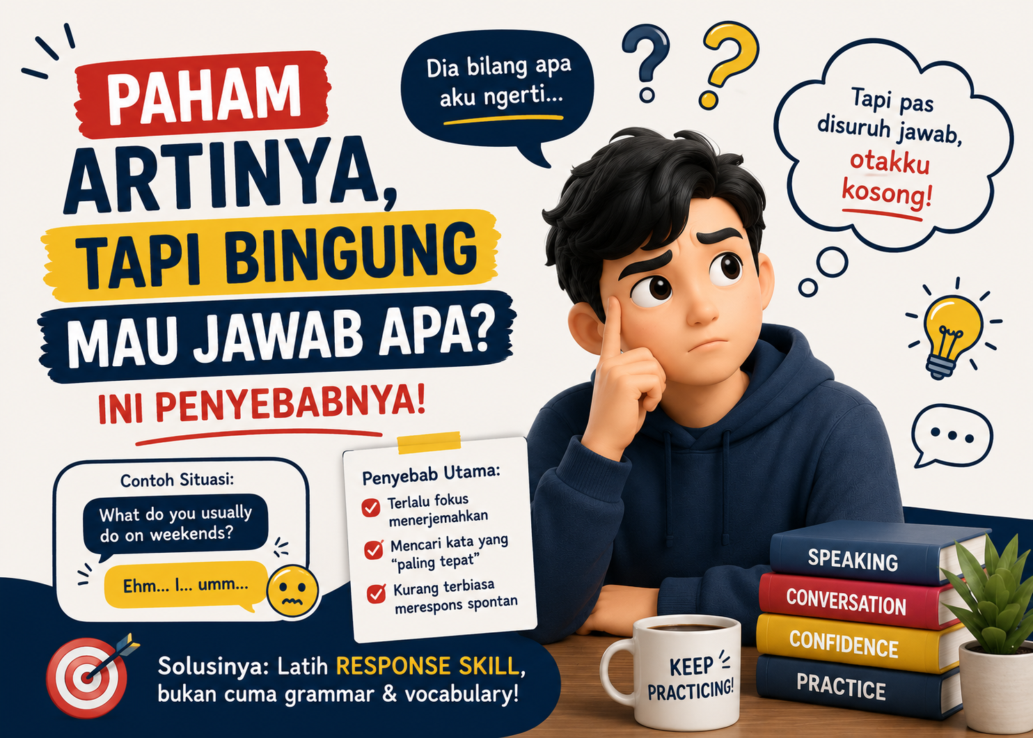 Paham Artinya, Tapi Bingung Mau Jawab Apa? Ini Penyebabnya!
